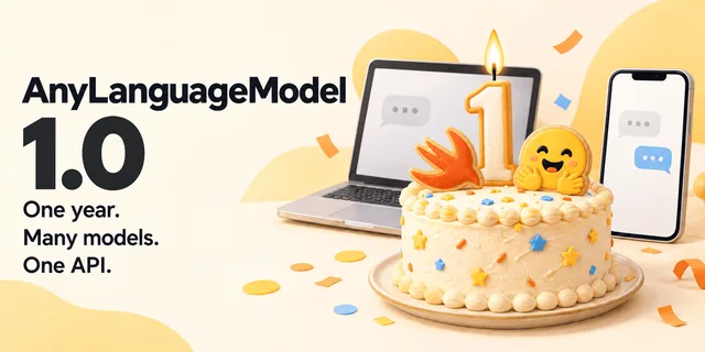 Официальный баннер библиотеки AnyLanguageModel 1.0