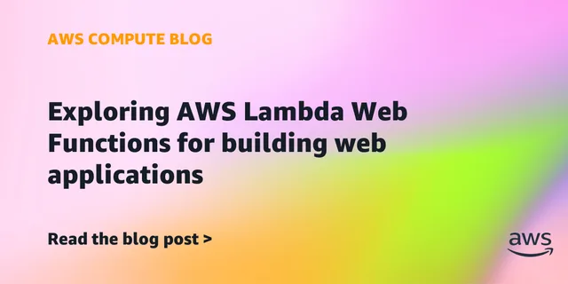 Схема AWS Lambda Web Functions из официальной технической публикации